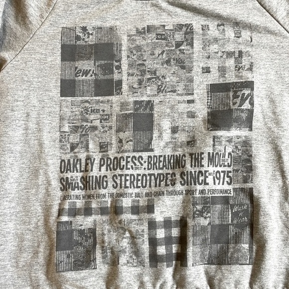 Oakley “Breaking the Mould” Gray Boatneck Sweatshirt - Picture 3 of 7